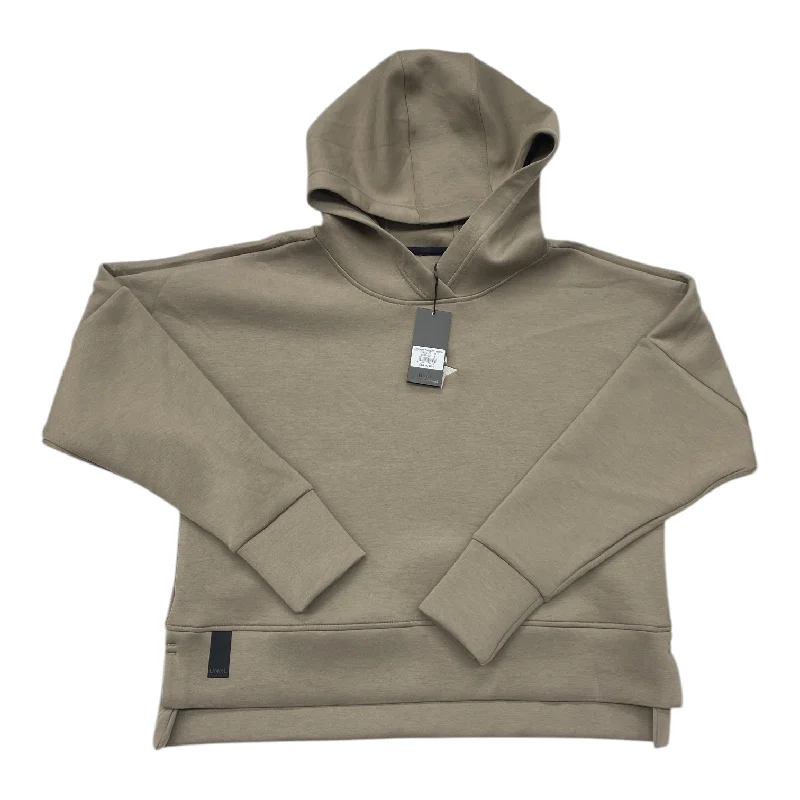 Sweatshirt Hoodie By Unrl In Taupe, Size: S