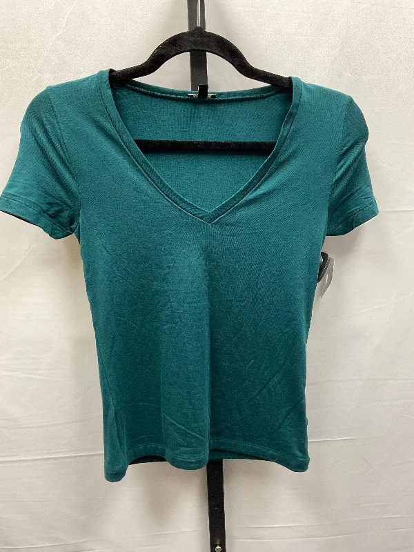 Teal Top Short Sleeve Basic Express, Size Xs