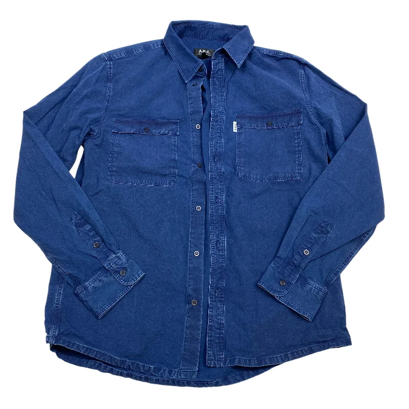 Top Long Sleeve By A.P.C. In Blue, Size: M