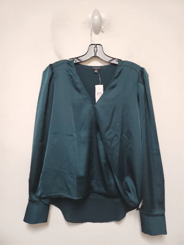 Top Long Sleeve By Ann Taylor In Green, Size: Xs