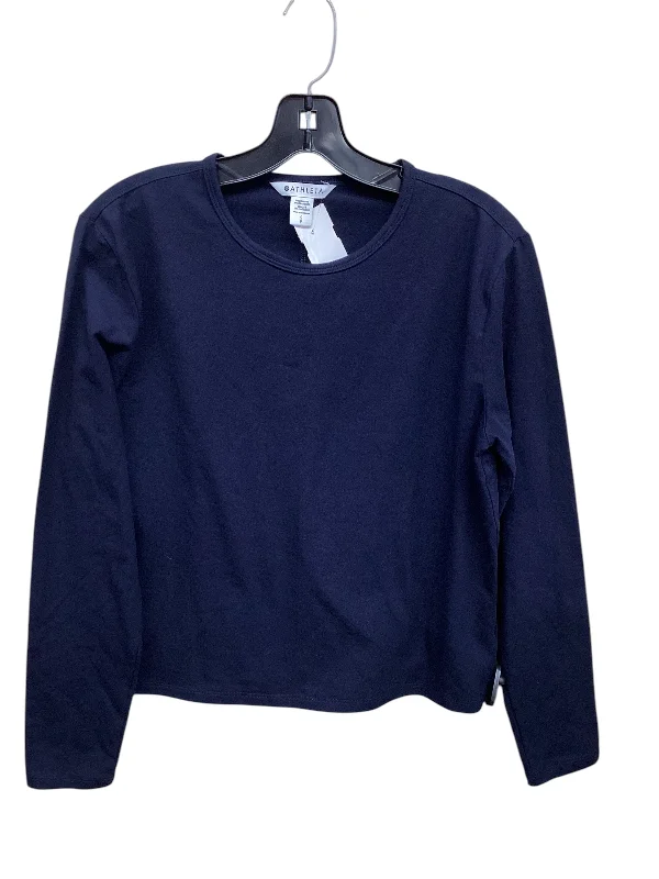 Top Long Sleeve By Athleta In Blue, Size: S