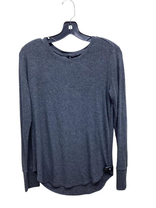 Top Long Sleeve By Athleta In Grey, Size: S