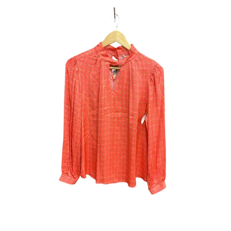 Top Long Sleeve By Clothes Mentor In Orange, Size: M