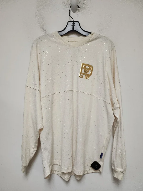 Top Long Sleeve By Disney Store In Cream, Size: M