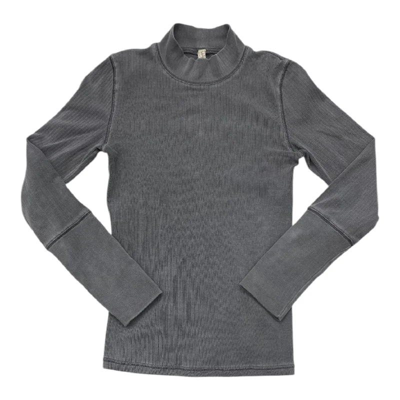 Top Long Sleeve By Free People In Grey, Size: S