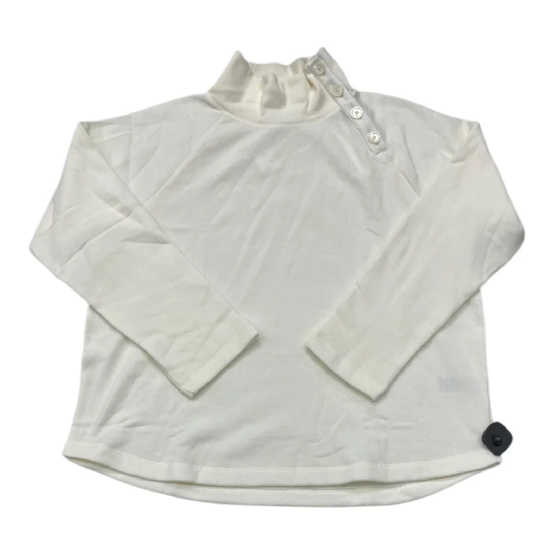 Top Long Sleeve By J. Crew In Cream, Size: 1x