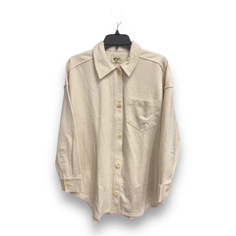 Top Long Sleeve By Madewell In Cream, Size: Xs