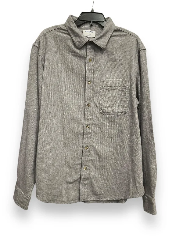 Top Long Sleeve By Old Navy In Grey, Size: Xxl