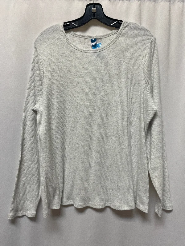 Top Long Sleeve By Old Navy In Grey, Size: Xxl