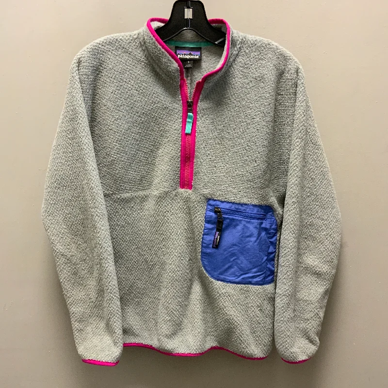 Top Long Sleeve By Patagonia In Grey, Size: S