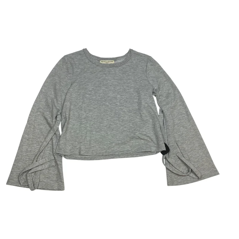 Top Long Sleeve By Project Social Tee In Grey, Size: M