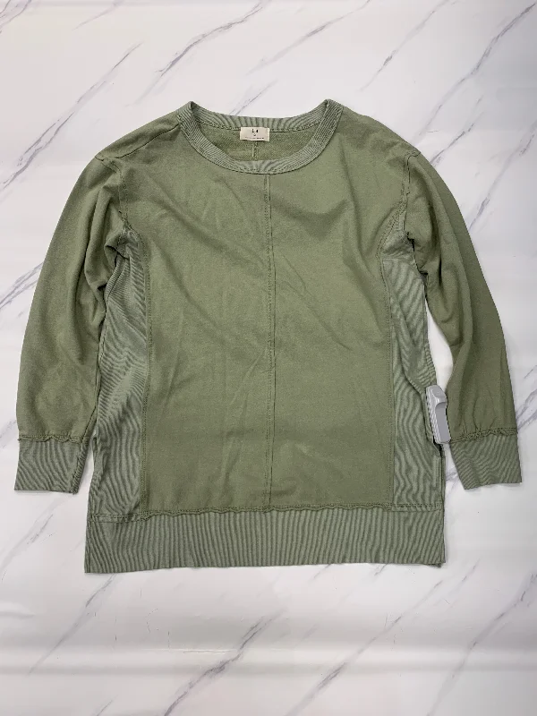 Top Long Sleeve By T.la In Green, Size: M