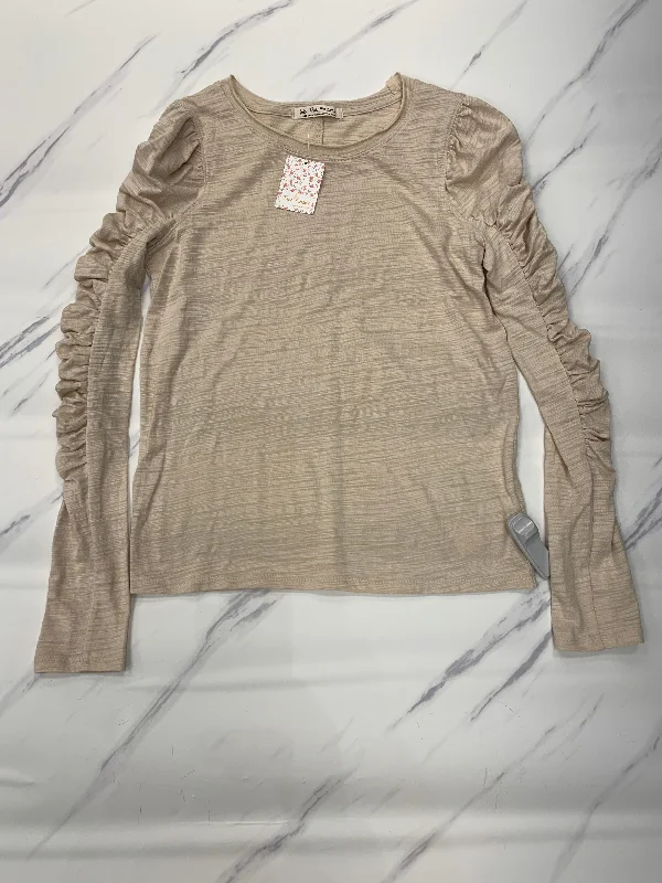 Top Long Sleeve By We The Free In Beige, Size: L