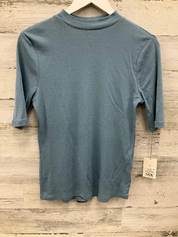 Top Short Sleeve By A New Day In Blue, Size: M