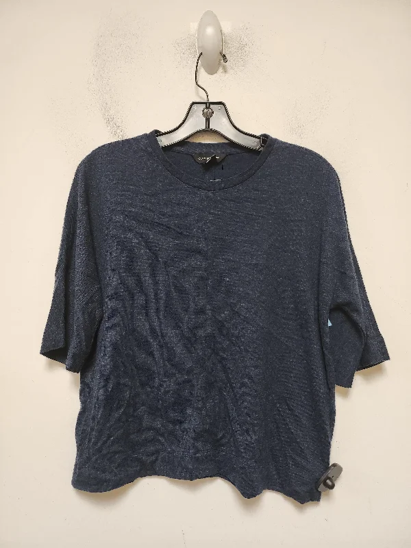 Top Short Sleeve By Club Monaco In Blue, Size: S