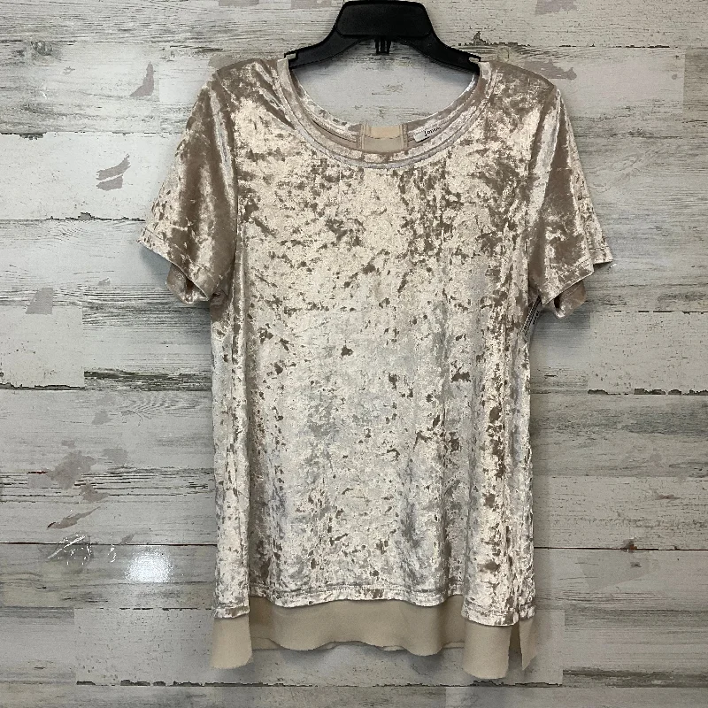 Top Short Sleeve By Jodifl In Gold, Size: M