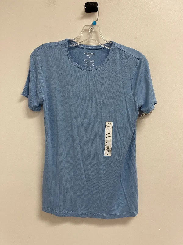 Top Short Sleeve By Nine West In Blue, Size: S