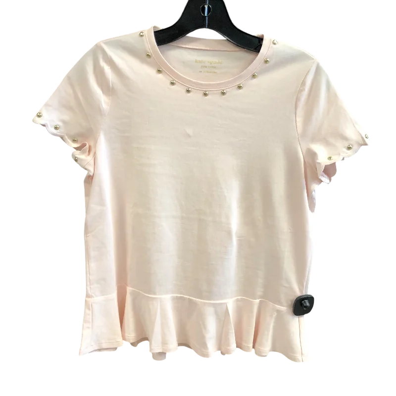 Top Short Sleeve Designer By Kate Spade In Pink, Size: Xs