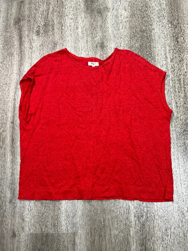 Top Sleeveless Basic By Madewell In Red, Size: M