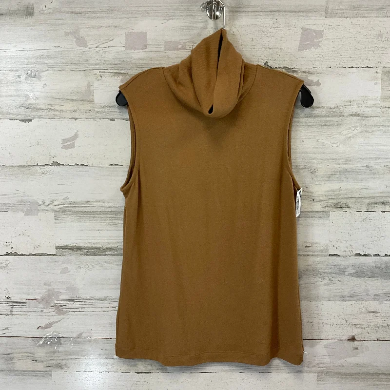 Top Sleeveless By Banana Republic In Brown, Size: L