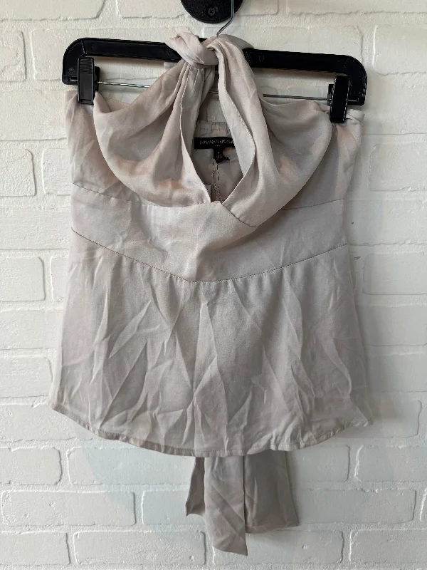 Top Sleeveless By Banana Republic In Cream, Size: S