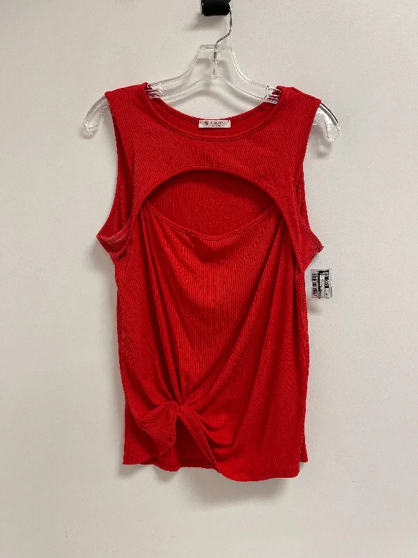 Top Sleeveless By Bombom In Red, Size: M