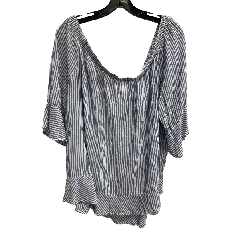 Top Sleeveless By Boutique + In Striped Pattern, Size: 1x