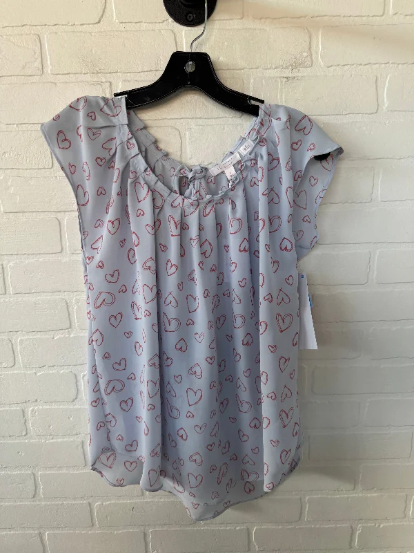 Top Sleeveless By Lc Lauren Conrad In Blue & Pink, Size: L