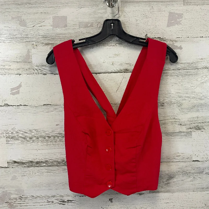 Top Sleeveless By Mare Mare In Red, Size: L