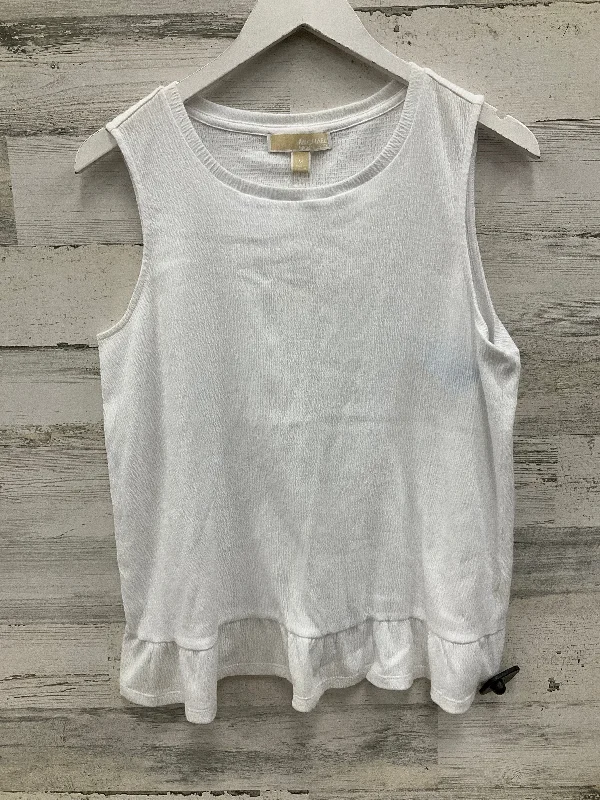 Top Sleeveless By Michael By Michael Kors In White, Size: M