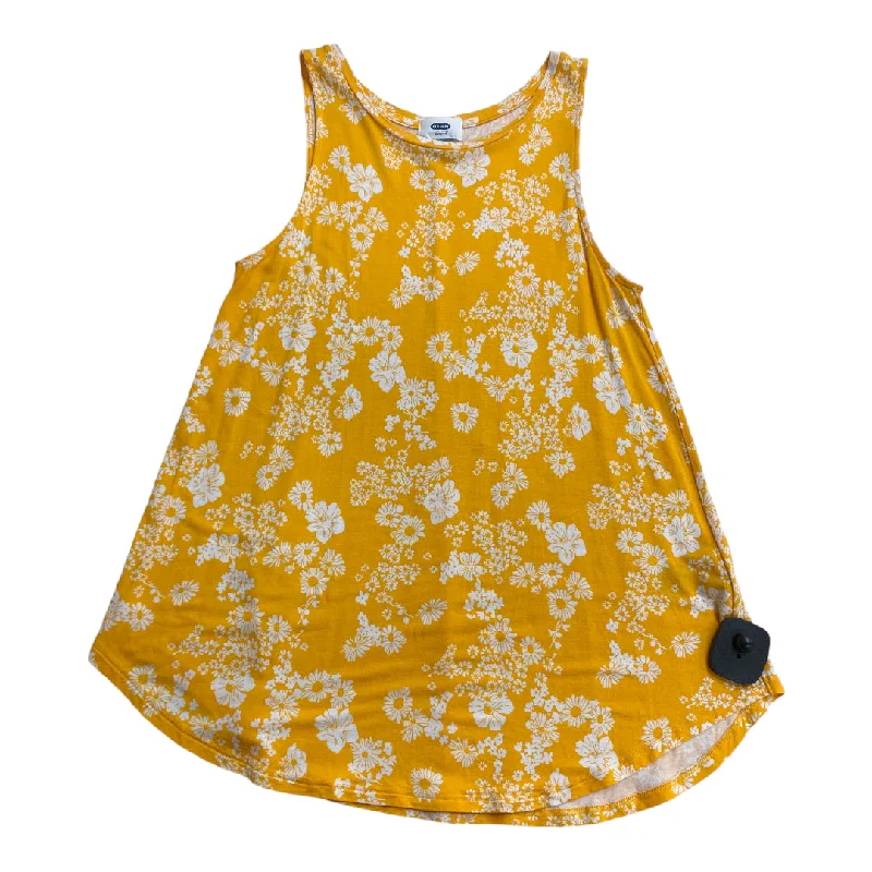 Top Sleeveless By Old Navy In Yellow, Size: S