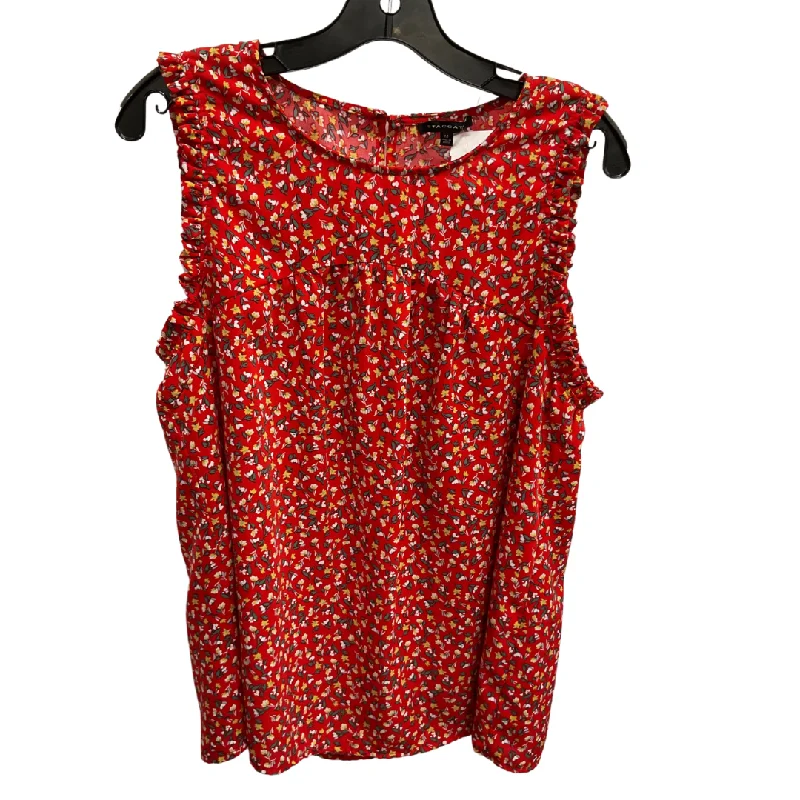 Top Sleeveless By Staccato In Red, Size: M