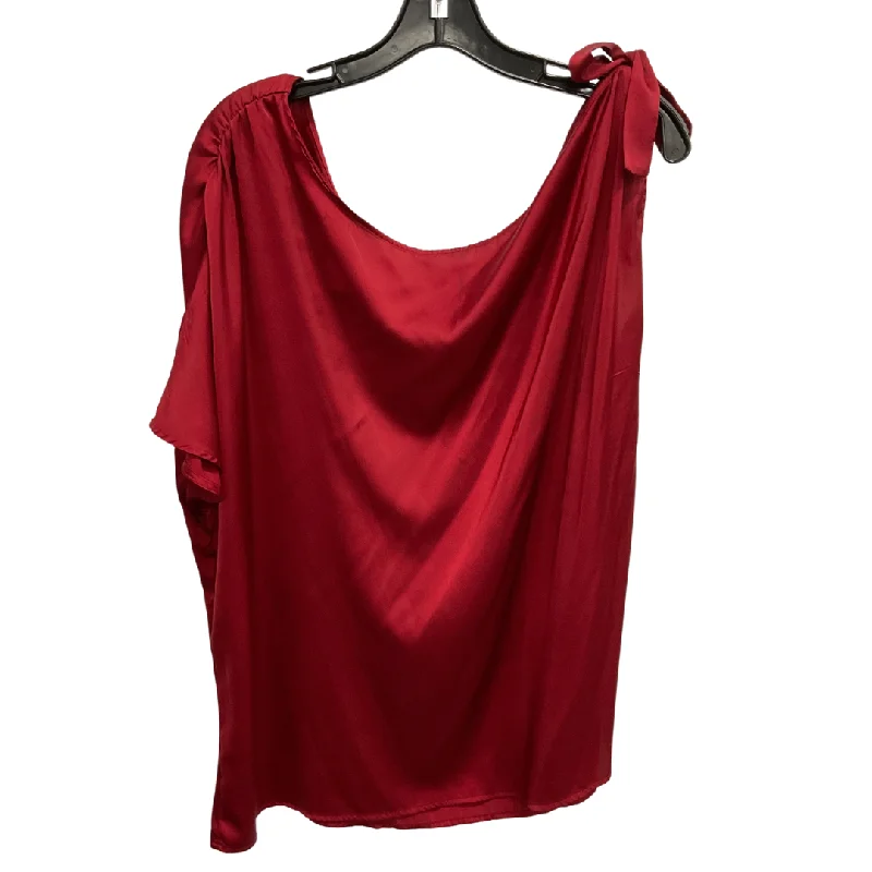 Top Sleeveless By Torrid In Red, Size: 1x