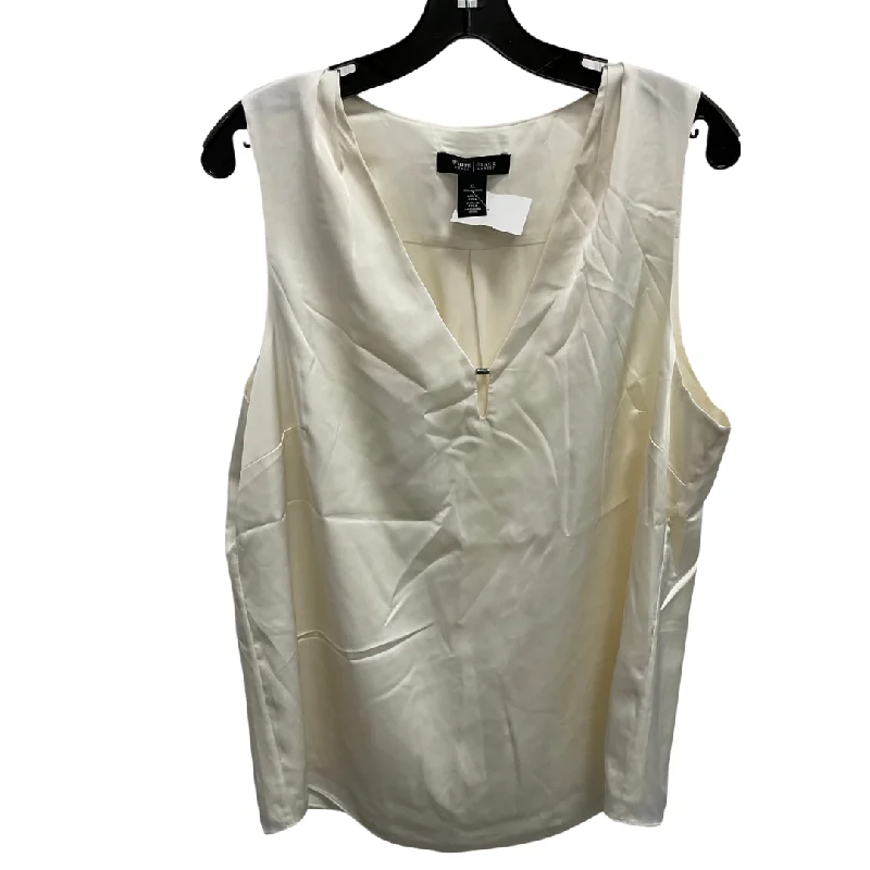 Top Sleeveless By White House Black Market In Cream, Size: Xl