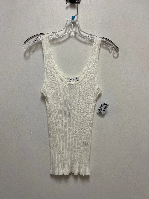 Top Sleeveless By White House Black Market In White, Size: L