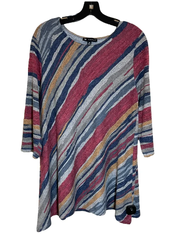 Tunic 3/4 Sleeve By N Touch In Multi-colored, Size: M