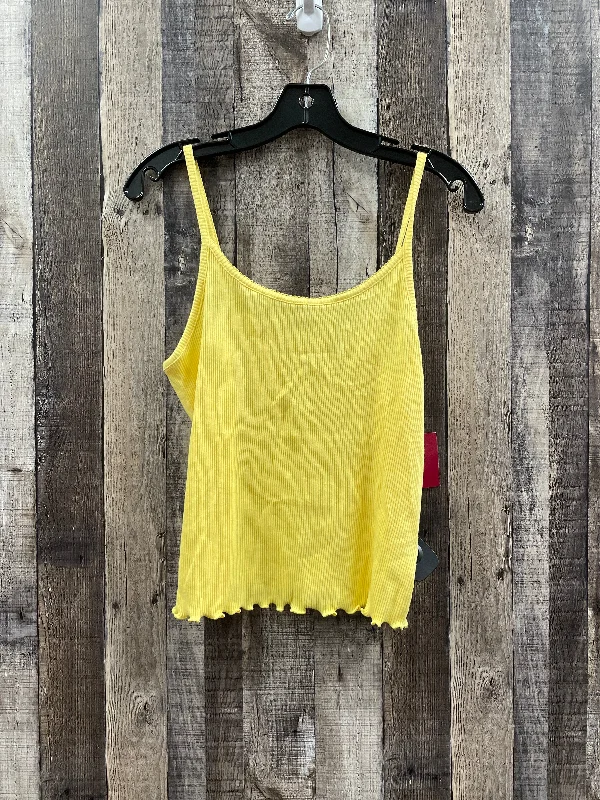 Yellow Top Sleeveless So, Size L