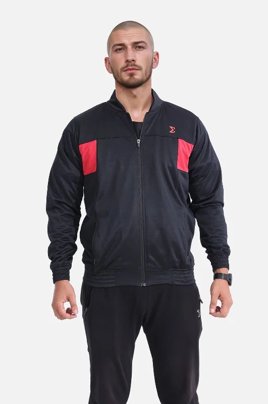 Black Men Tracksuit Jacket