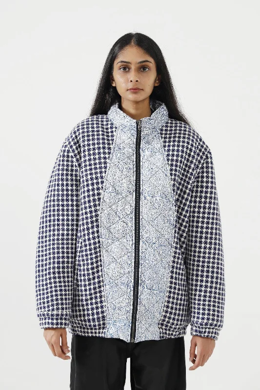 BLOCK PRINTED PUFFER JACKET