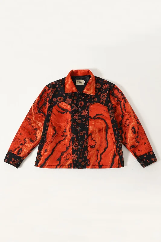 "IDENTITY" BLOCKPRINT JACKET