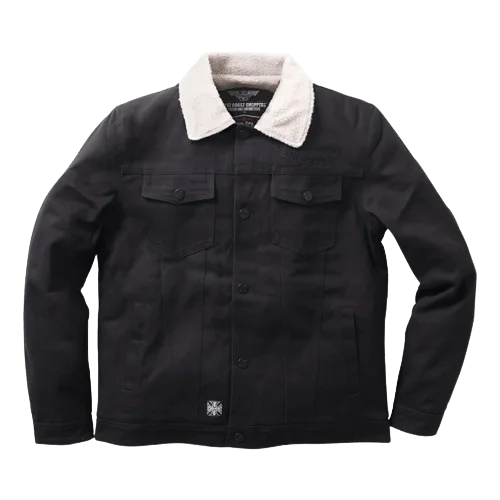 WCC Sherpa Lined Canvas Jacket Black